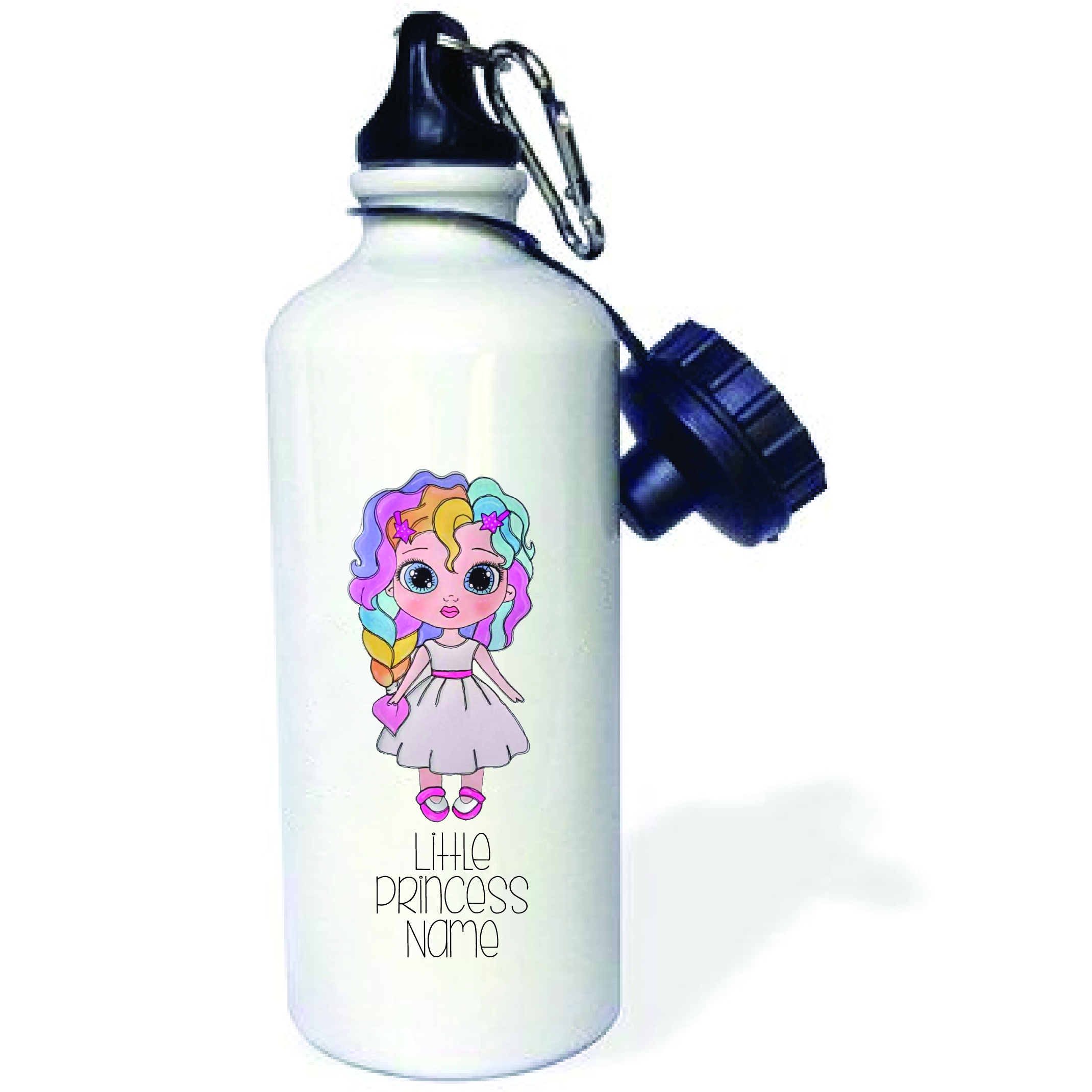 Personalised Little Princess Aluminum Water Bottle for Kids